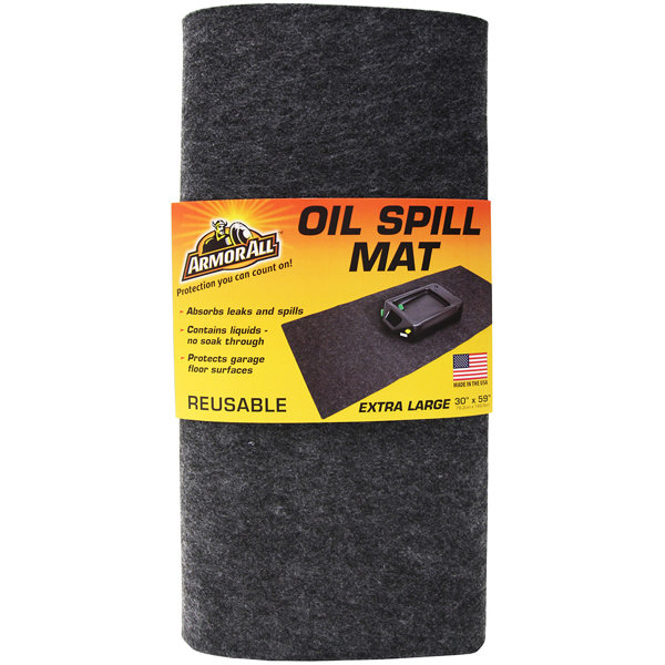 Armor All Oil Spill Mat, Absorbent Pad Contains Liquids, Protects